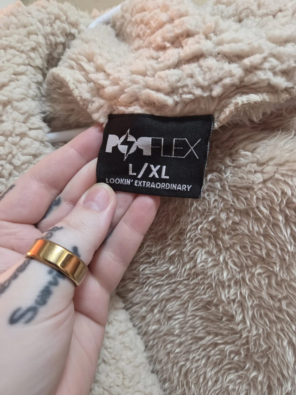 Popflex Faux Sherpa Cocoon Coat L/XL